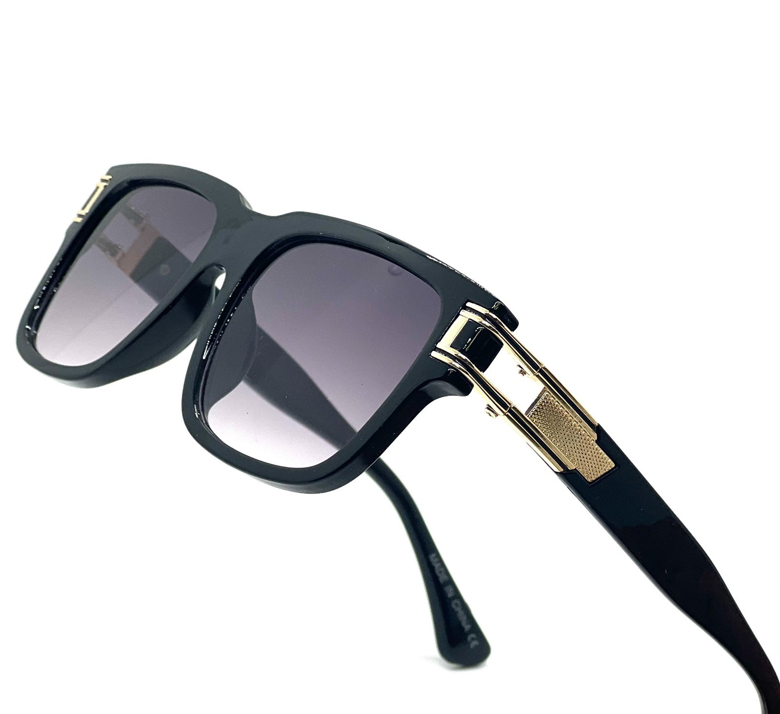 Fashion Men Sunglasses Designer New Style Classic Model Gold Metal Bar Retro NEW