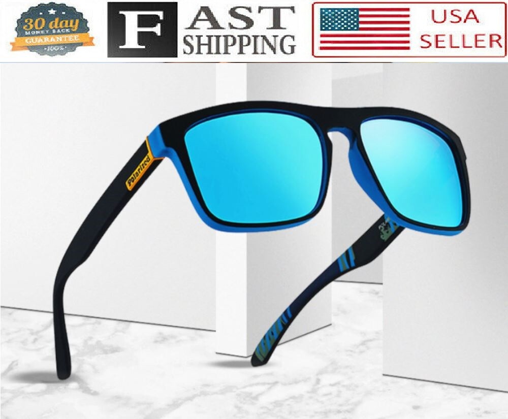 UV Protective Safety Sunglasses Light Sport Work Eyewear Square Polarized Lens