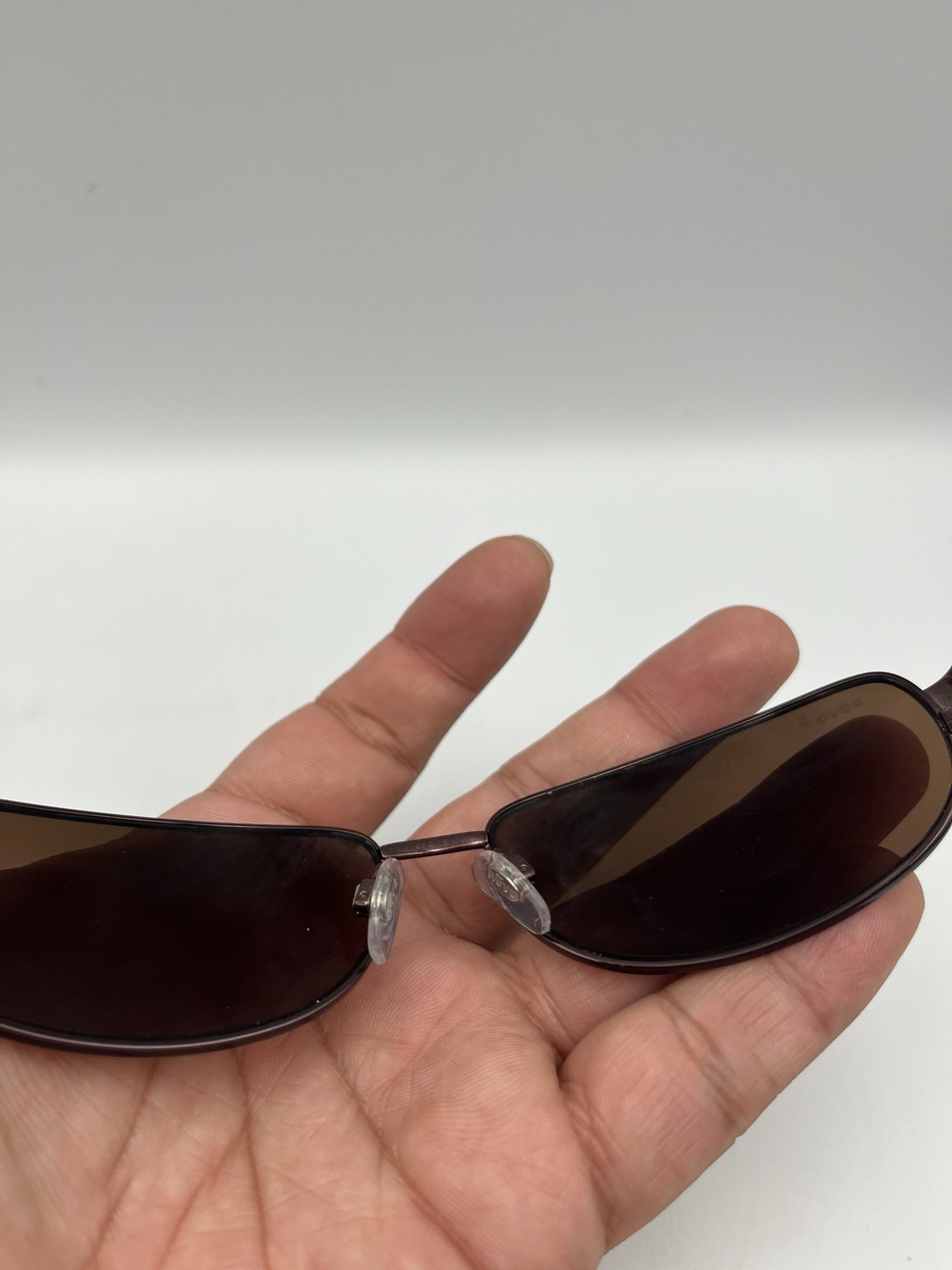Revo Bronze Sports Wrap Metal Polarized Sunglasses