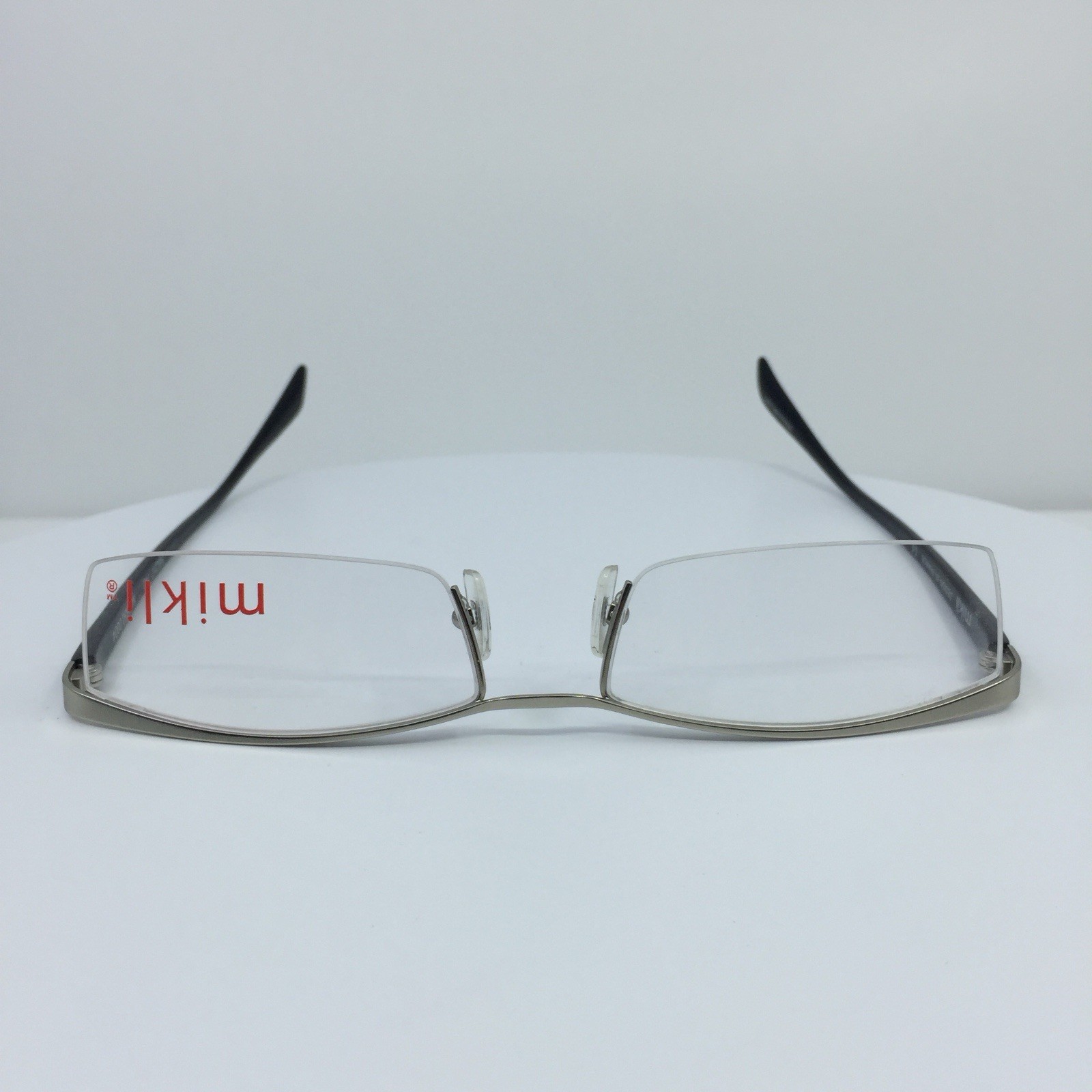 NEW Vintage MIKLI ML 0850 0004 Eyeglasses ML 0850 C. 0004 Silver & Black 56-17mm