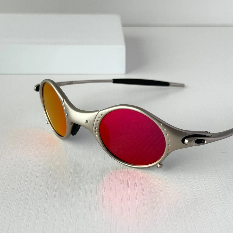 Oakley Mars X-Metal Sunglasses Silver Frame Purple Gradient Lens NEW
