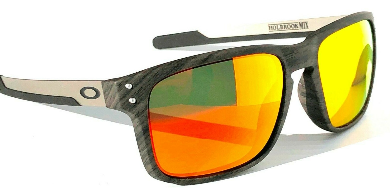 NEW* Oakley HOLBROOK MIX Woodgrain POLARIZED Galaxy RUBY Sunglass 9384-04