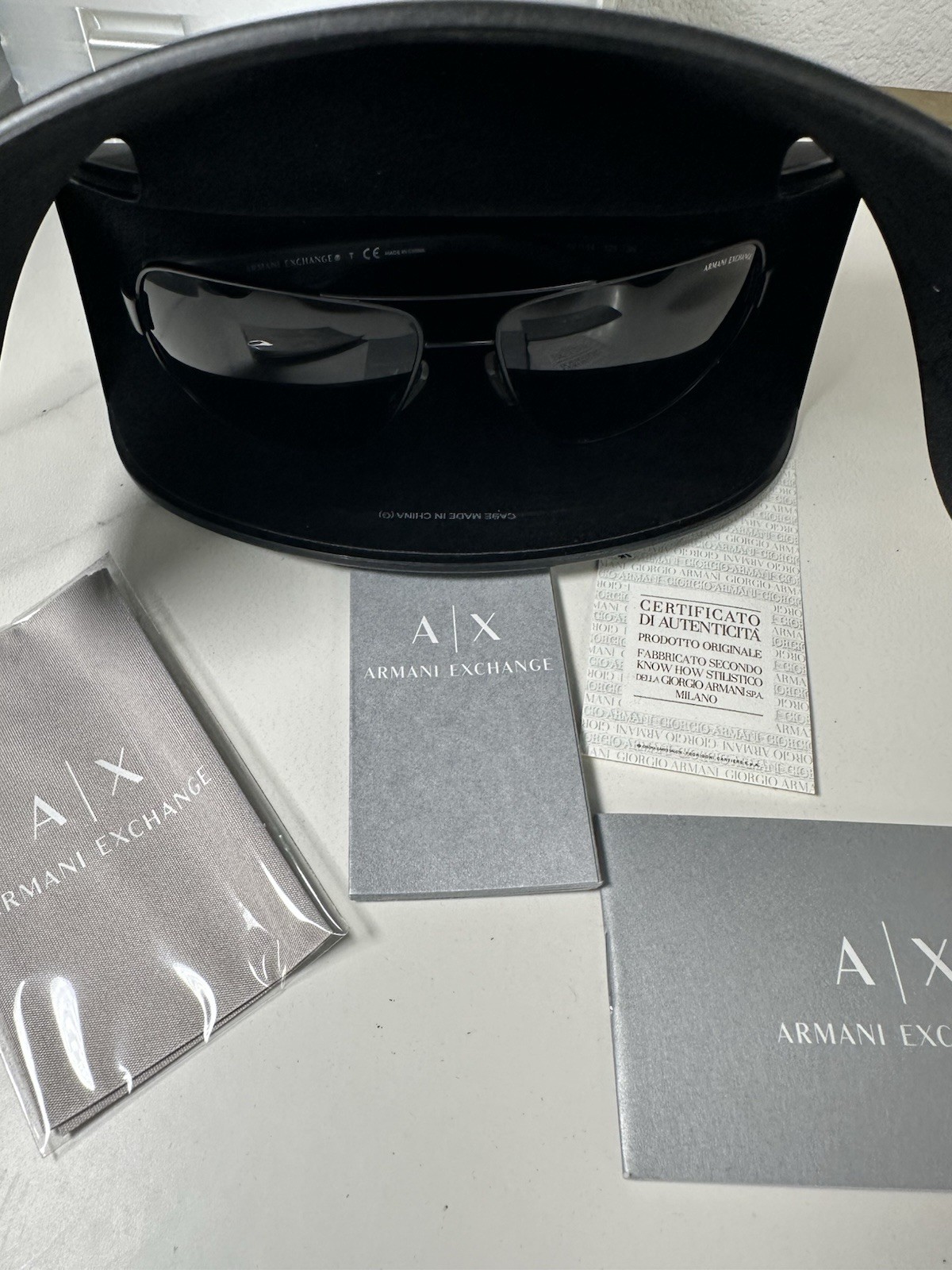 Armani Exchange AX2012S Men’s Aviator Sunglasses Black/Gray 125mm UV