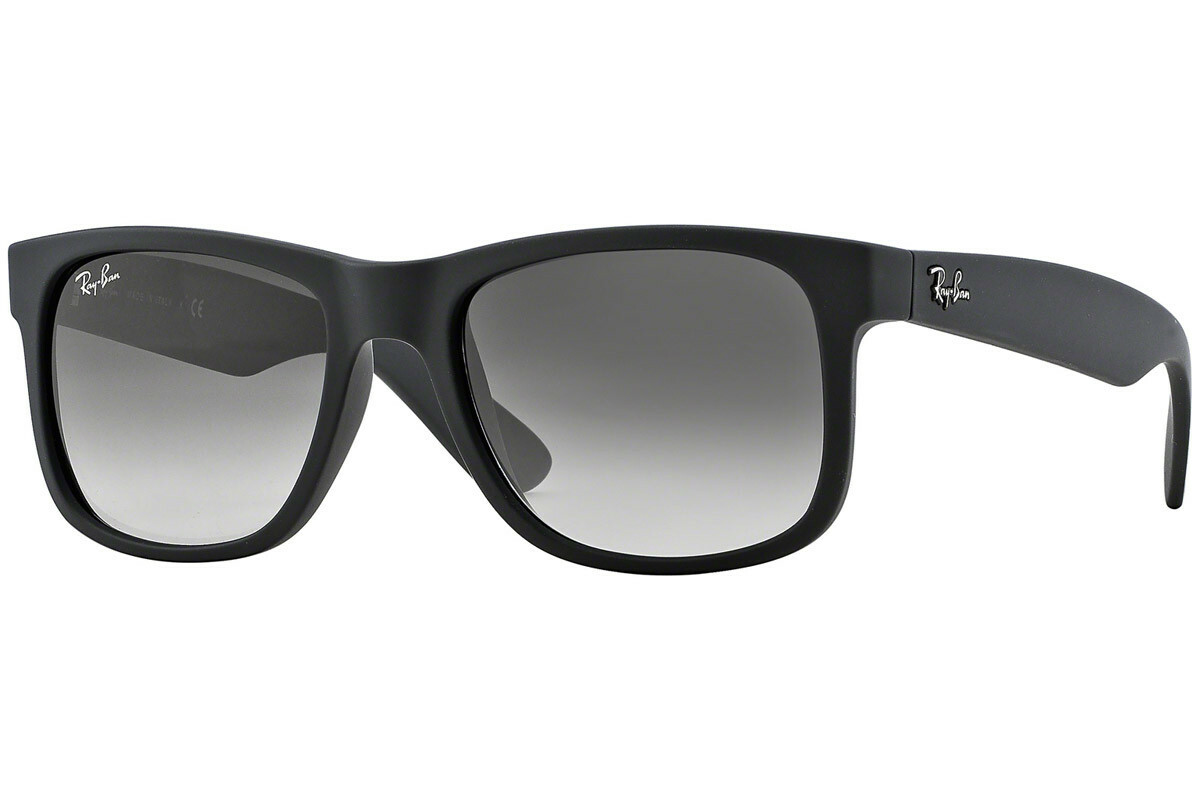 Ray-Ban Justin Black Frame Grey Gradient RB4165 601/8G 51