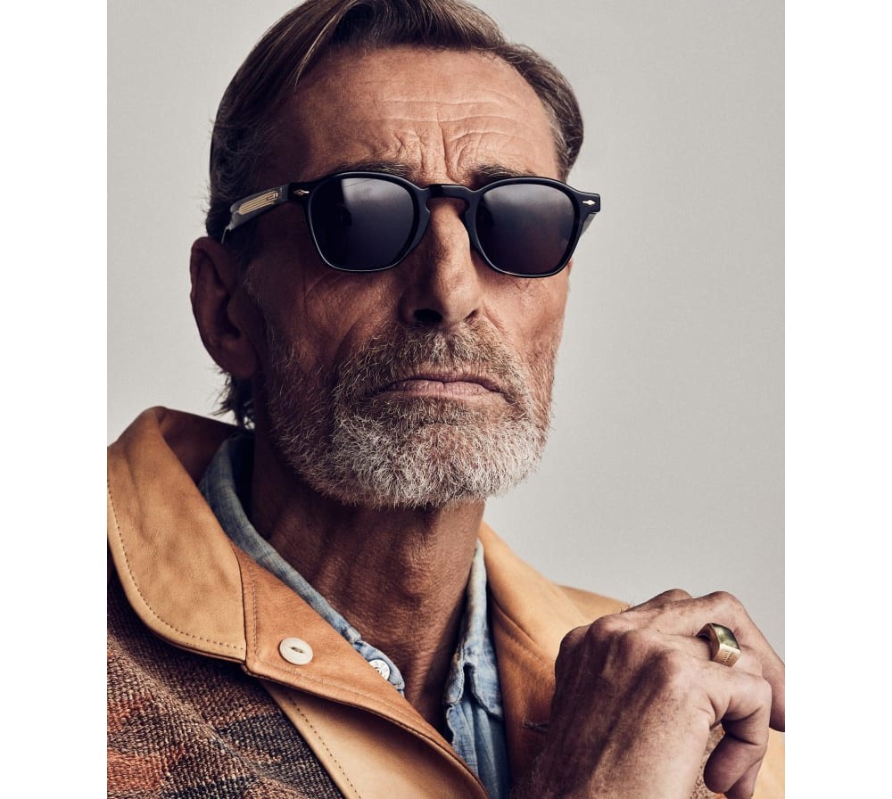 [A+, Size 44mm] Jacques Marie Mage Zephirin Titan Silver Sunglasses Black
