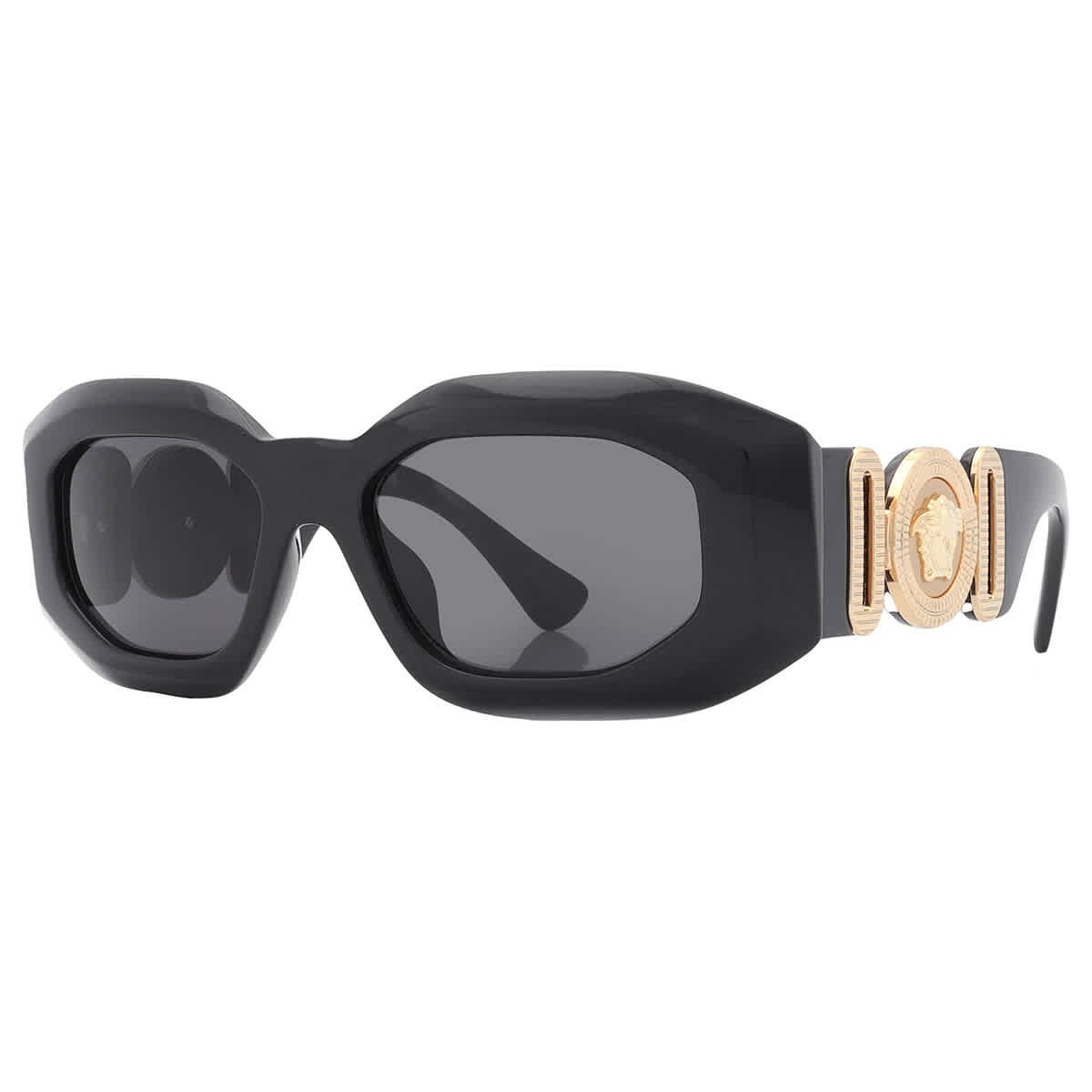 Versace Dark Grey Irregular Men’s Sunglasses VE4425U GB1/87 53 VE4425U GB1/87 53