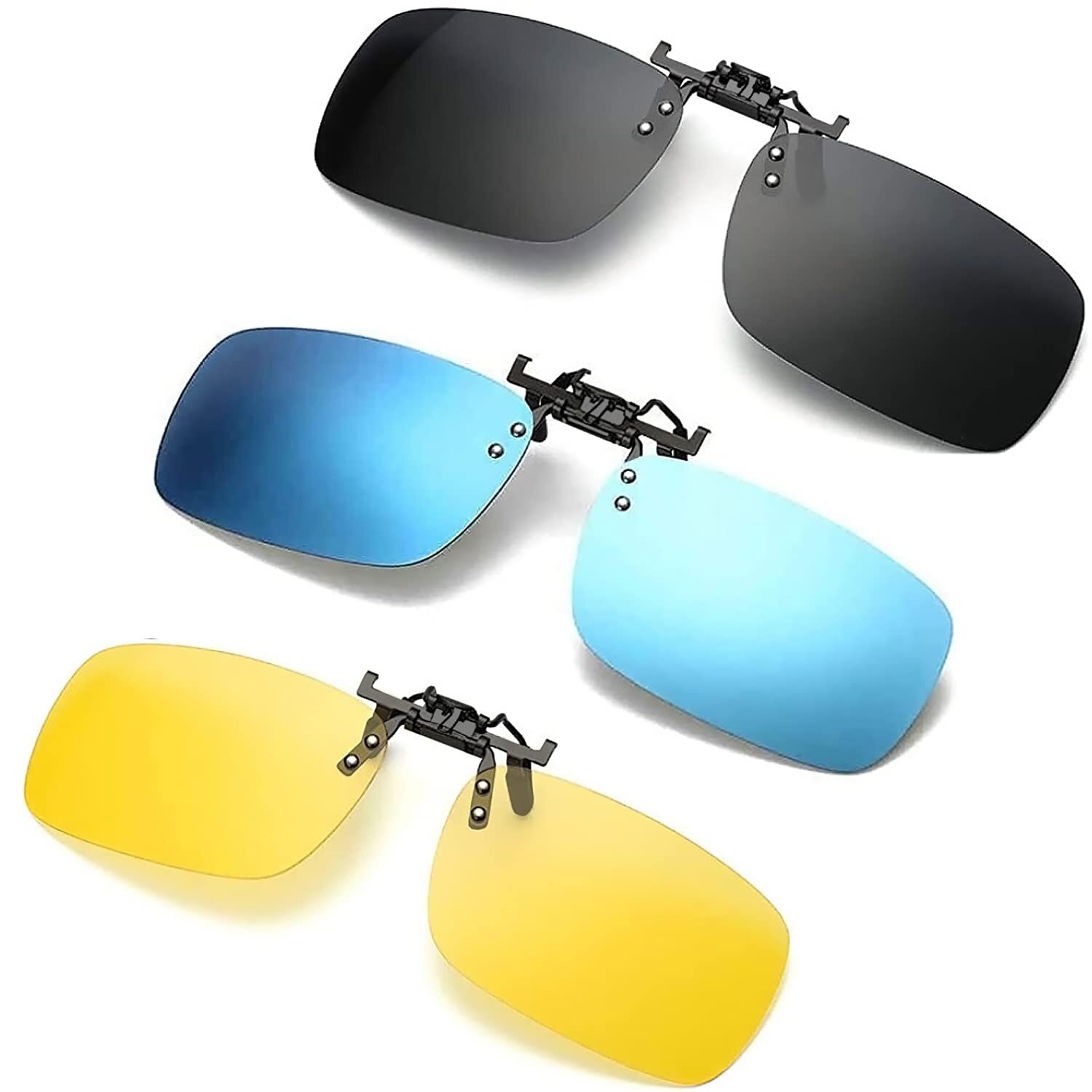 Yogo Vision Clip on Sunglasses for Men Women Clip-on Over Prescription