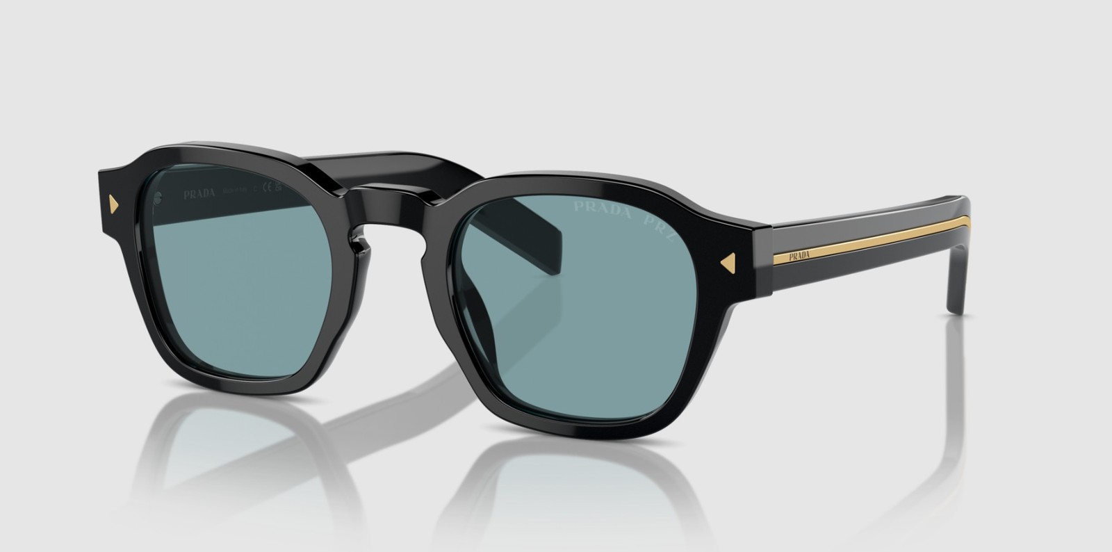 PRADA PR A16S 16K04D Black Polarized Green Polarized 52 mm Men’s Sunglasses