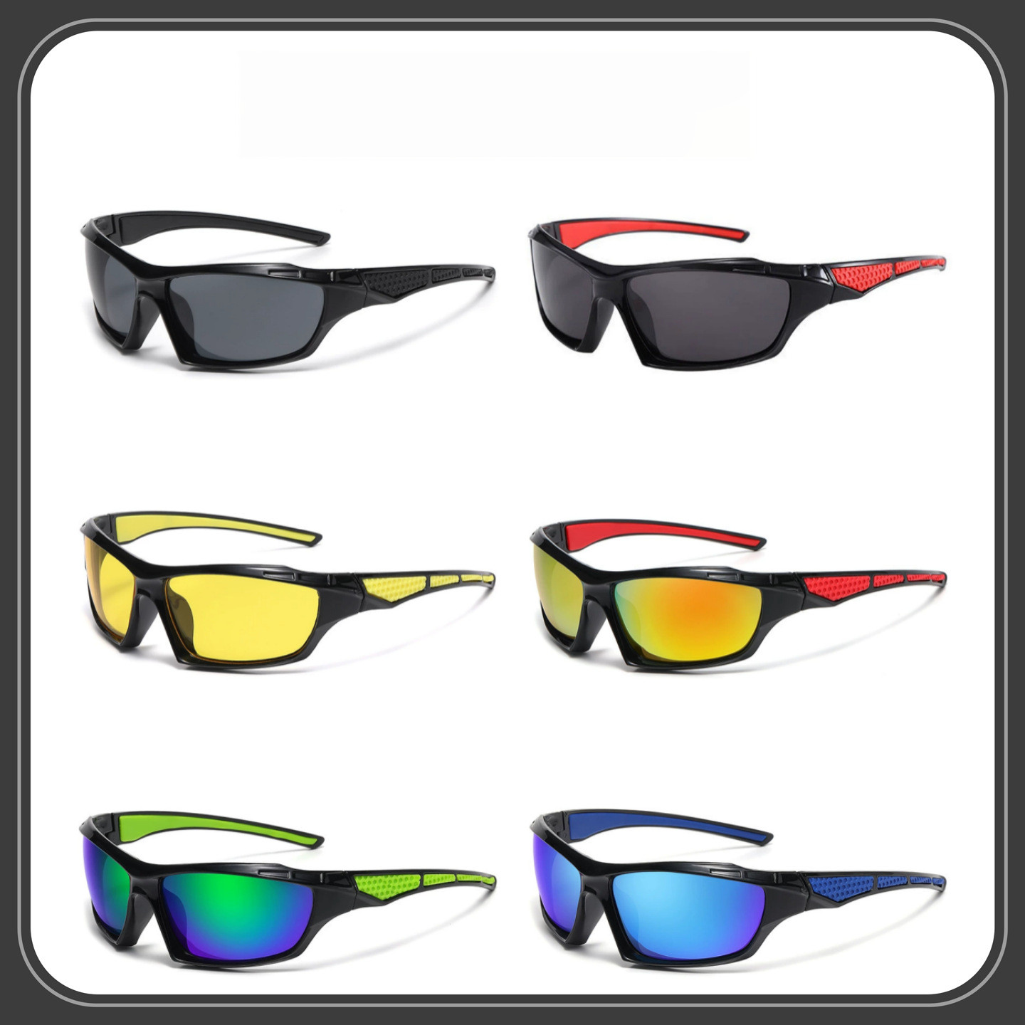 Black Polarized Cycling Sunglasses Outdoor Climbing Skiing Fishing Goggles GIFT