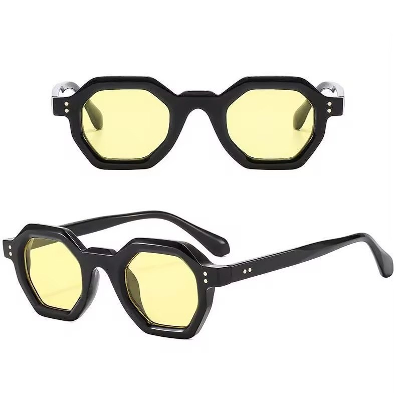 Men Sunglasses Chunky Geometric Eyewear Offers Unique Retro Fashion Style Classy
