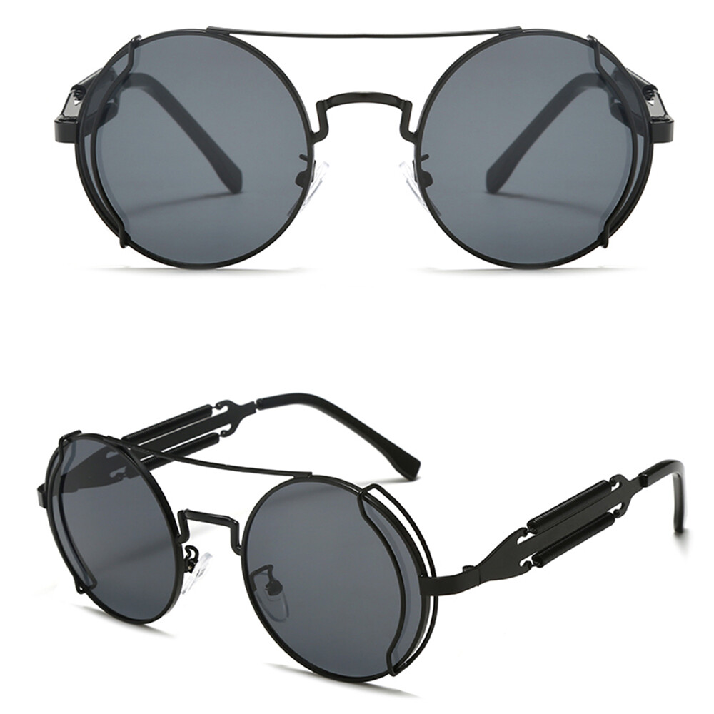 Metal Round Outdoor Sports Sunglasses Men Women Classic Punk Style Glasses Hot