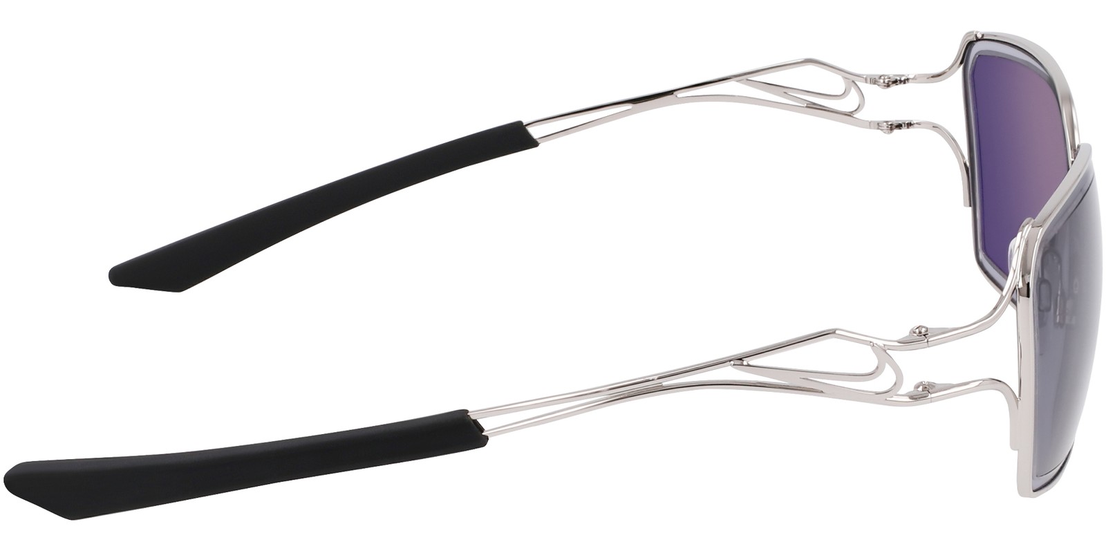 Nike Veil Prism Silver-Tone Geometric Square Sunglasses – NKEV24049 040