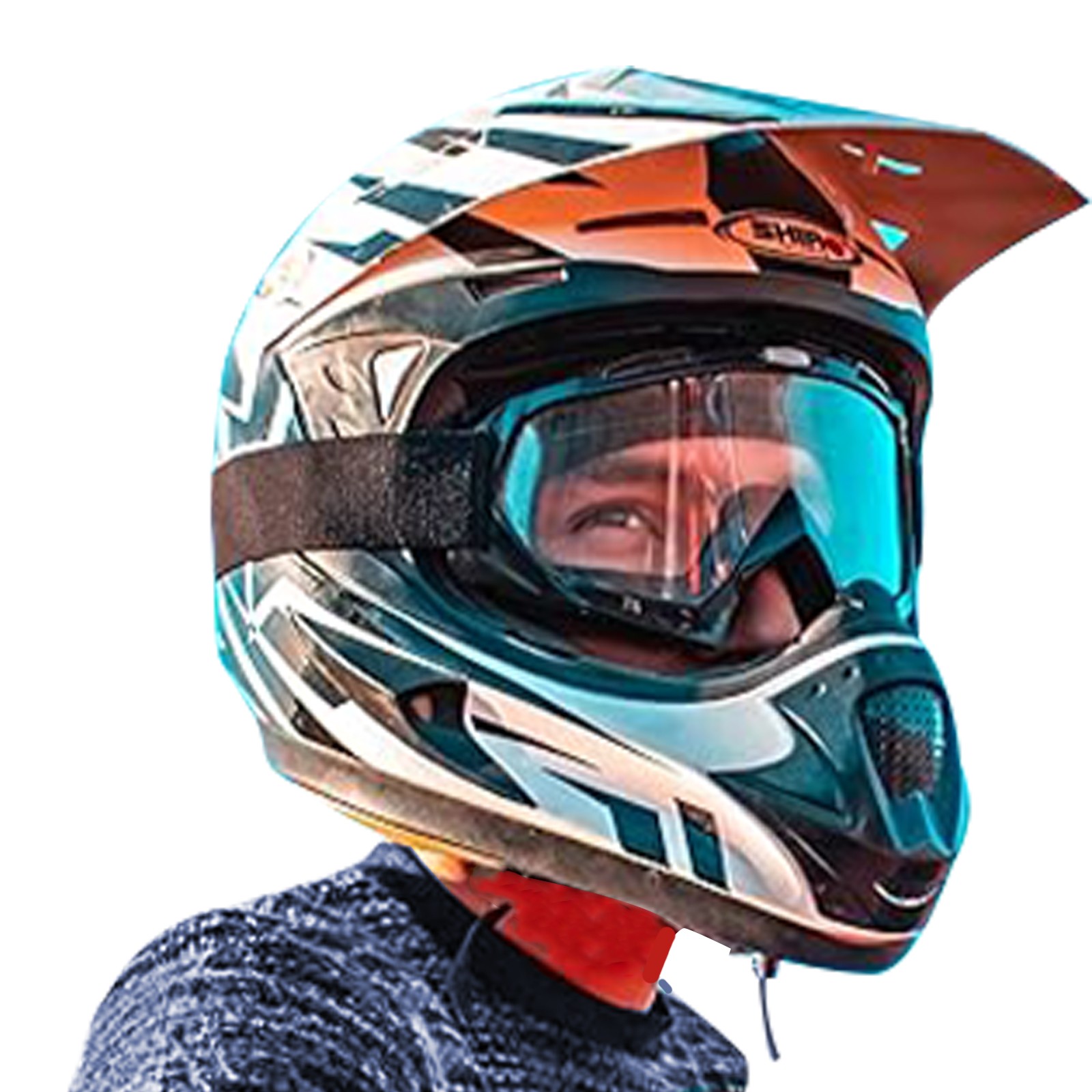 Motorcycle OTG Goggles Over Glasses Windproof Padded Riding ATV Adjustable Strap