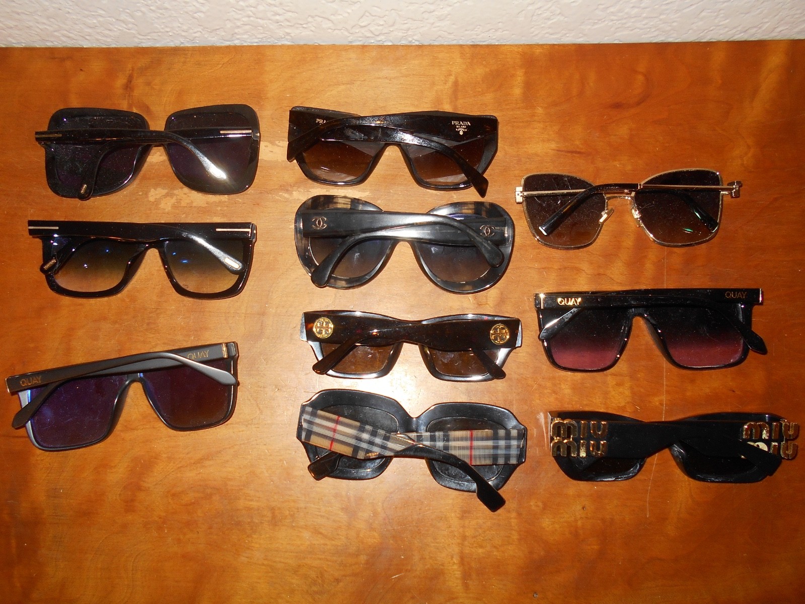 Designer Sunglasses Mixed Lot of 10 Authentic Damaged Sunglasses