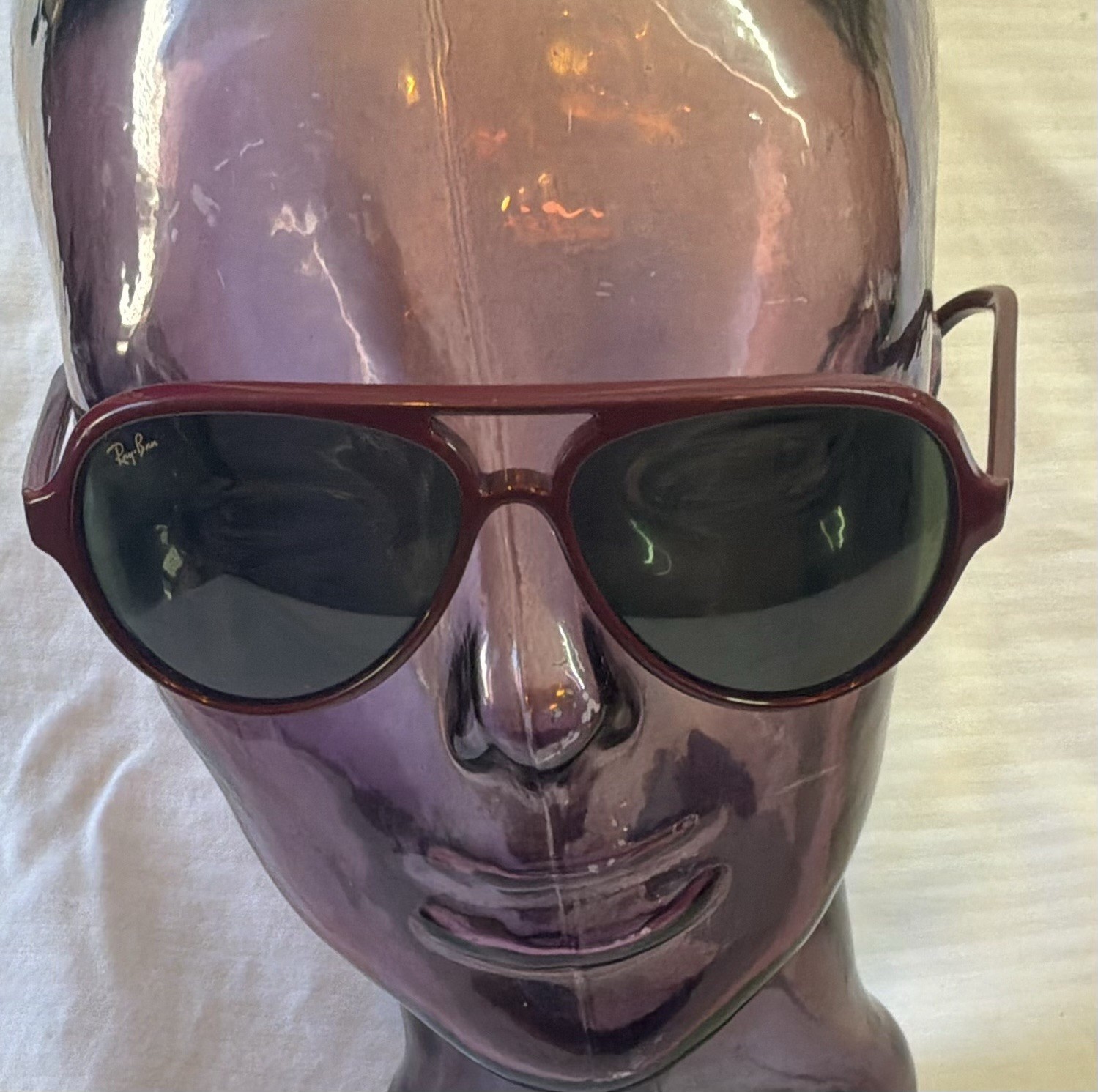 Ray-Ban Cats 5000 Sunglasses RB4125 -Red /Reddish Brown Frame- Gray Pilot 739