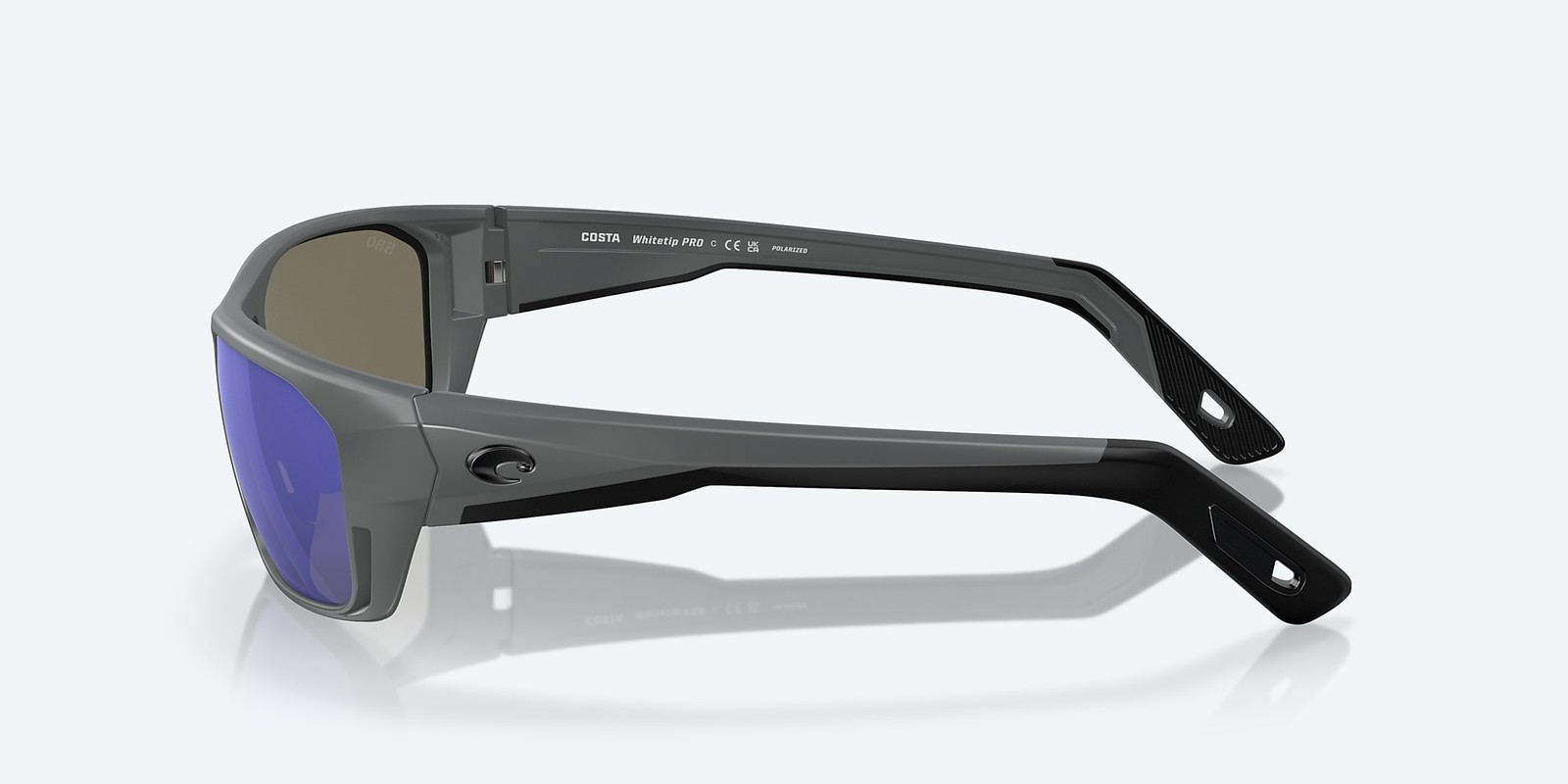 Costa Del Mar Whitetip Pro Matte Gray/Blue Mirror 580G Polarized 57mm Sunglasses