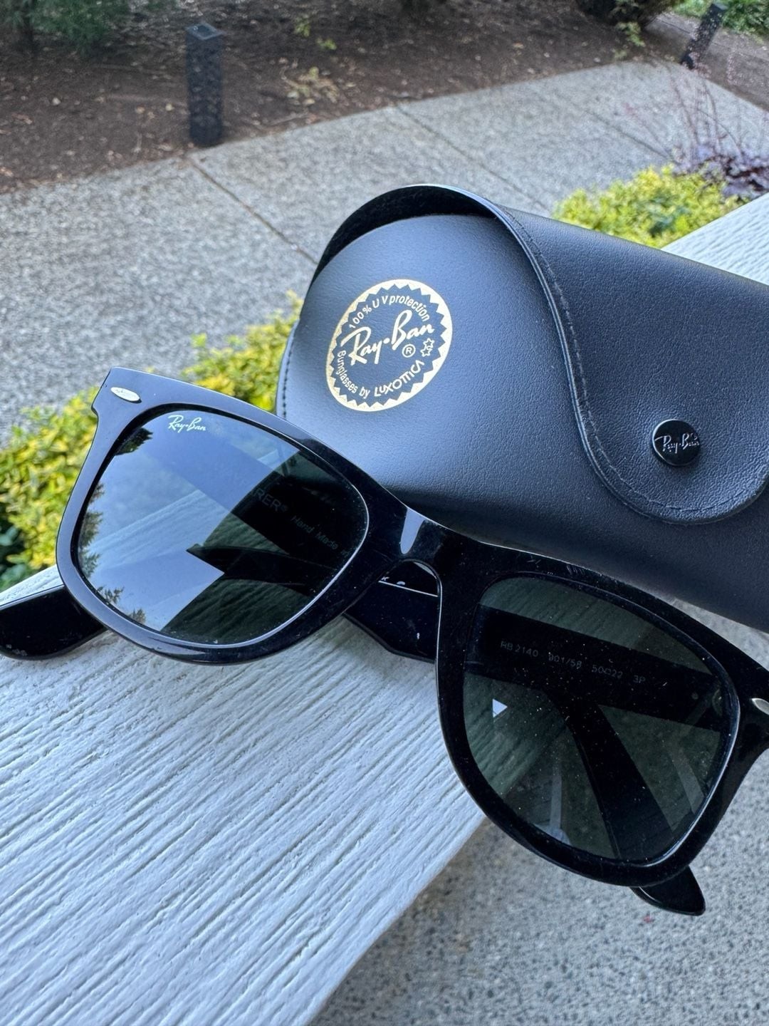 Ray-Ban Original Wayfarer RB2140 901/58 Polarized Sunglasses 50mm