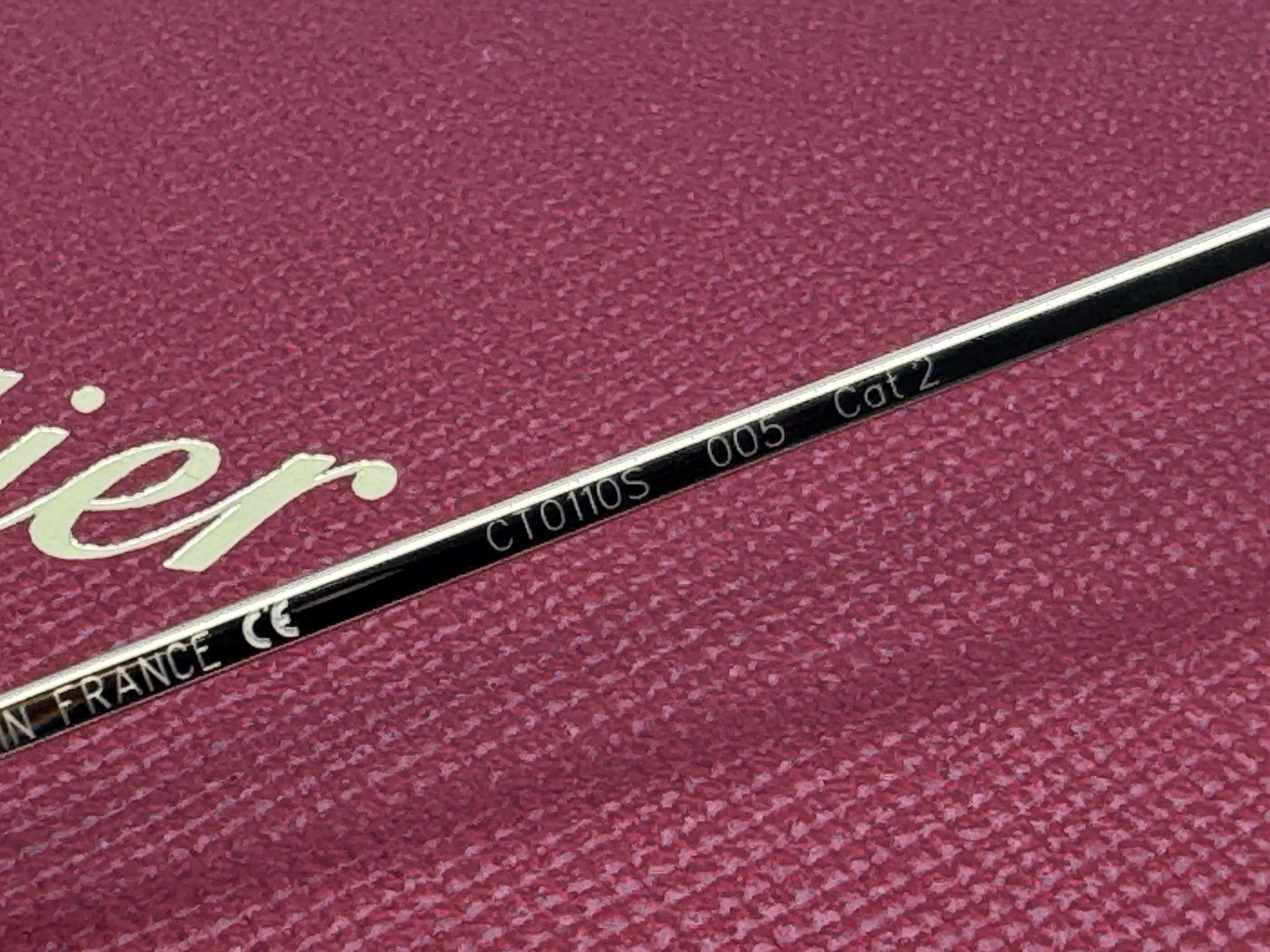PREMIERE C DE CARTIER PILOT SHAPE RARE SUNGLASSES CT0110S NEW 100% GENUINE $1425