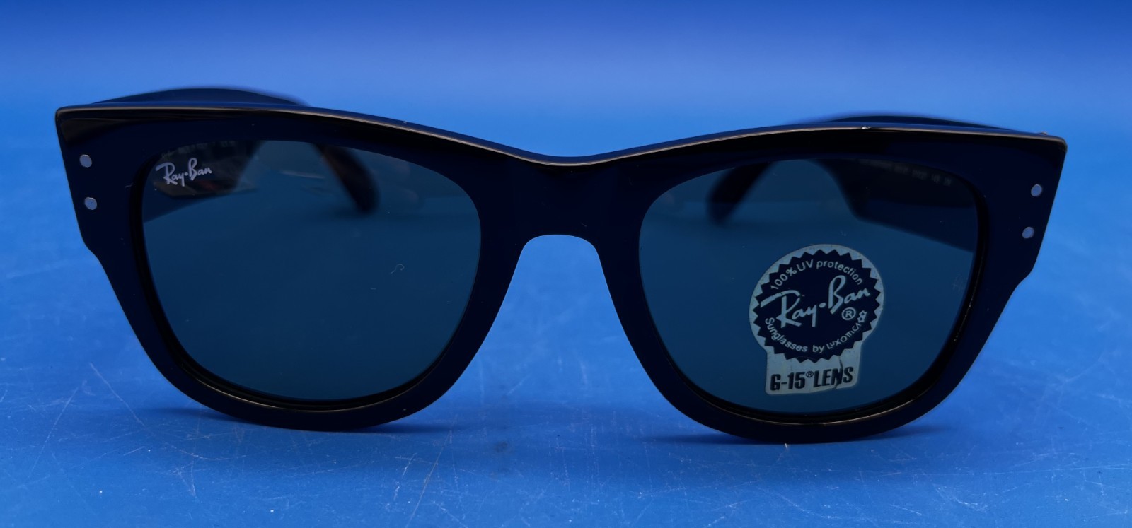 Ray-Ban RB0840S Mega Wayfarer 901/31 51mm Black Frame/Green Lens Sunglasses