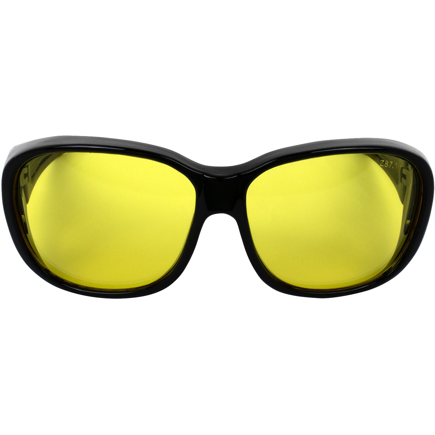 2 Pairs of Birdz Peacock Fit-Over Glasses Black with Yellow & Smoke Lenses