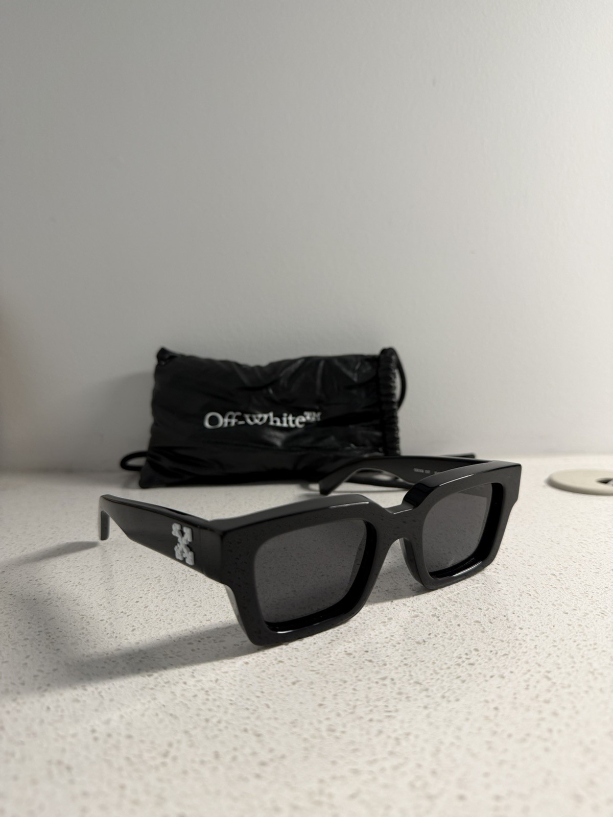 Off-White Virgil Square Frame Sunglasses Black