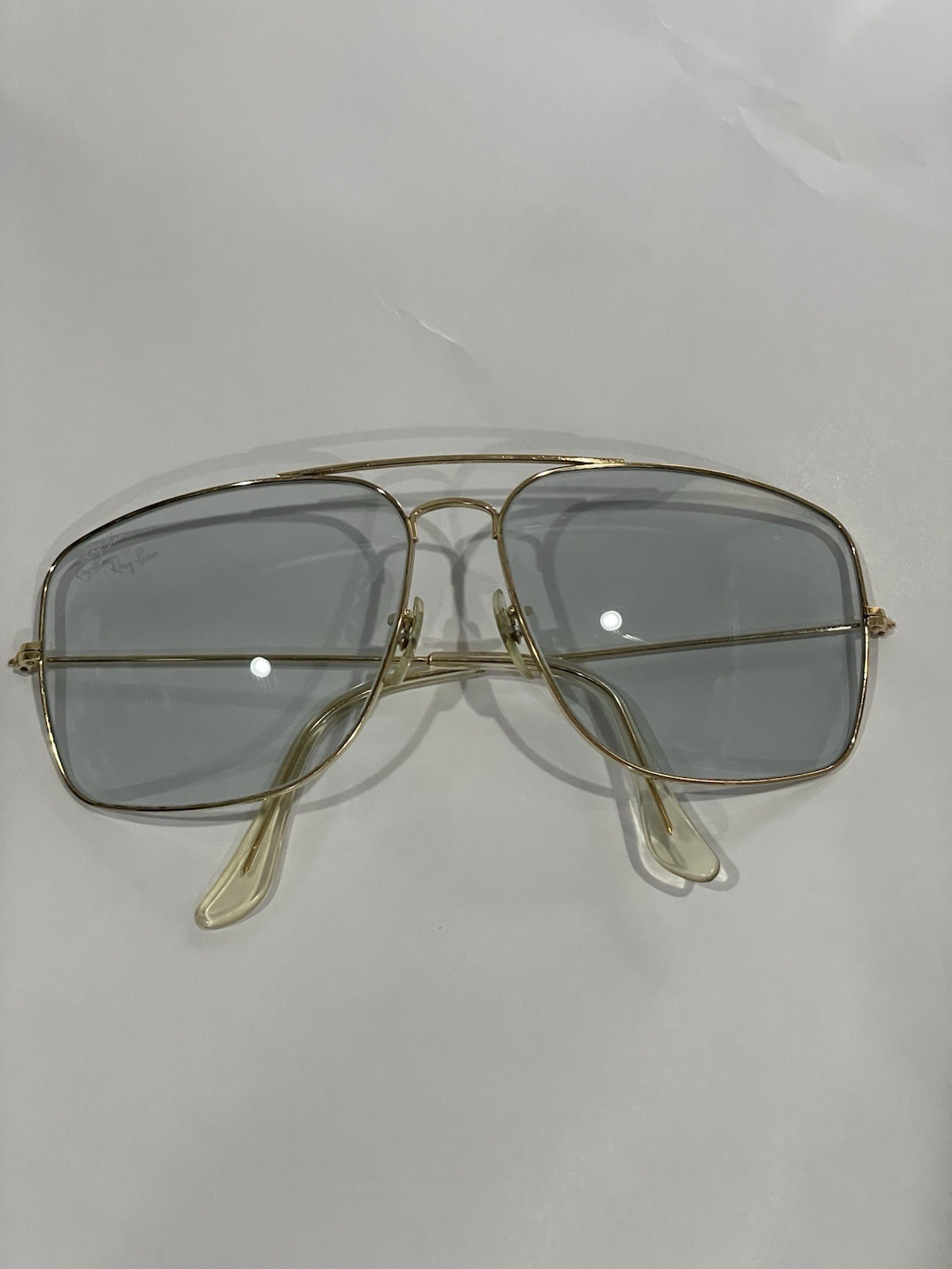Vintage Ray- Ban B&L 62[]14 Caravan Gray Changeables Gold Sunglasses Made in USA