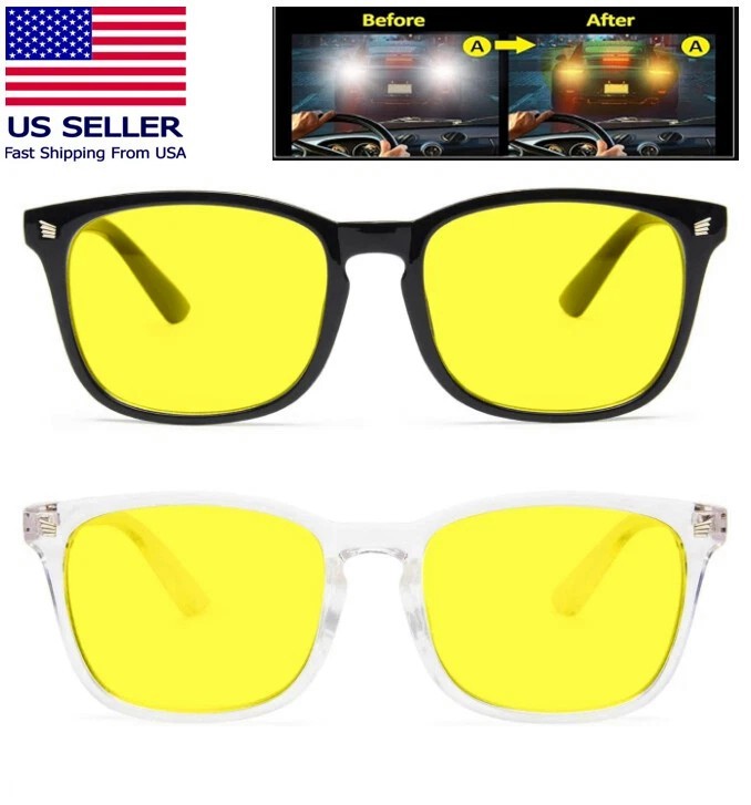 Tac HD Polarized Night Vision Glasses for Women Men Anti-glare Driving Sunglass