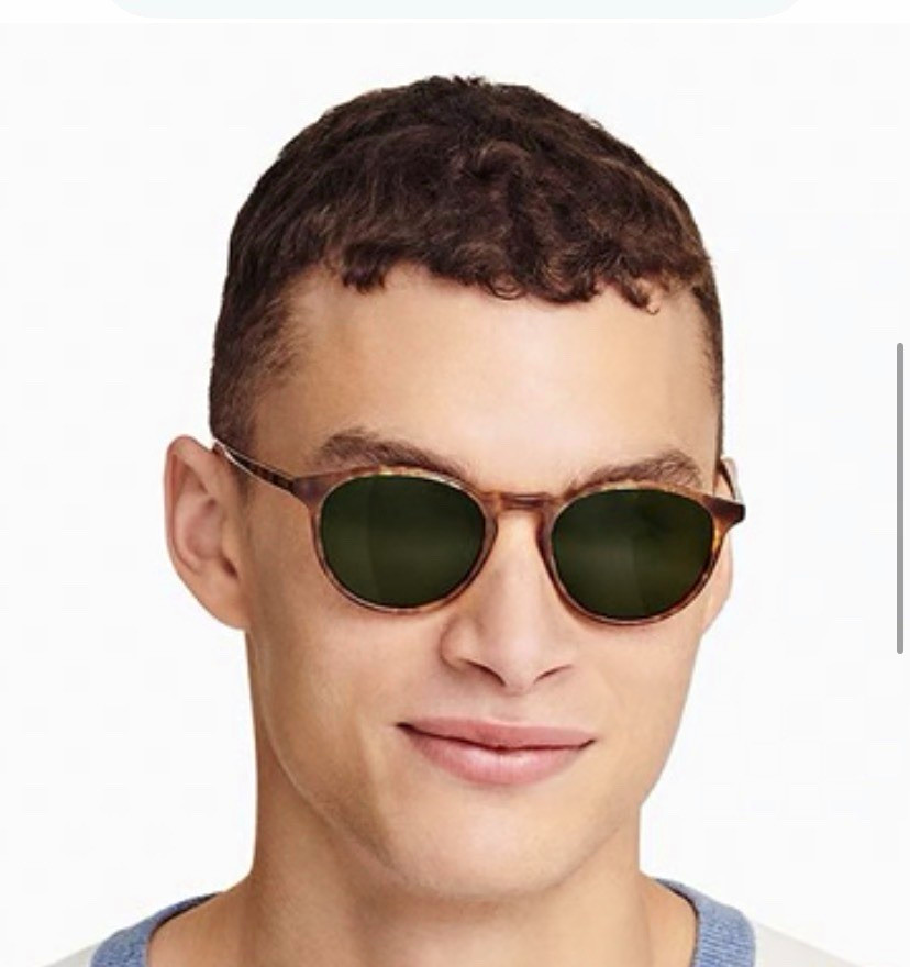 Warby Parker Duffer Round Tortoise Brown Frame Green Polarized UV400 145mm