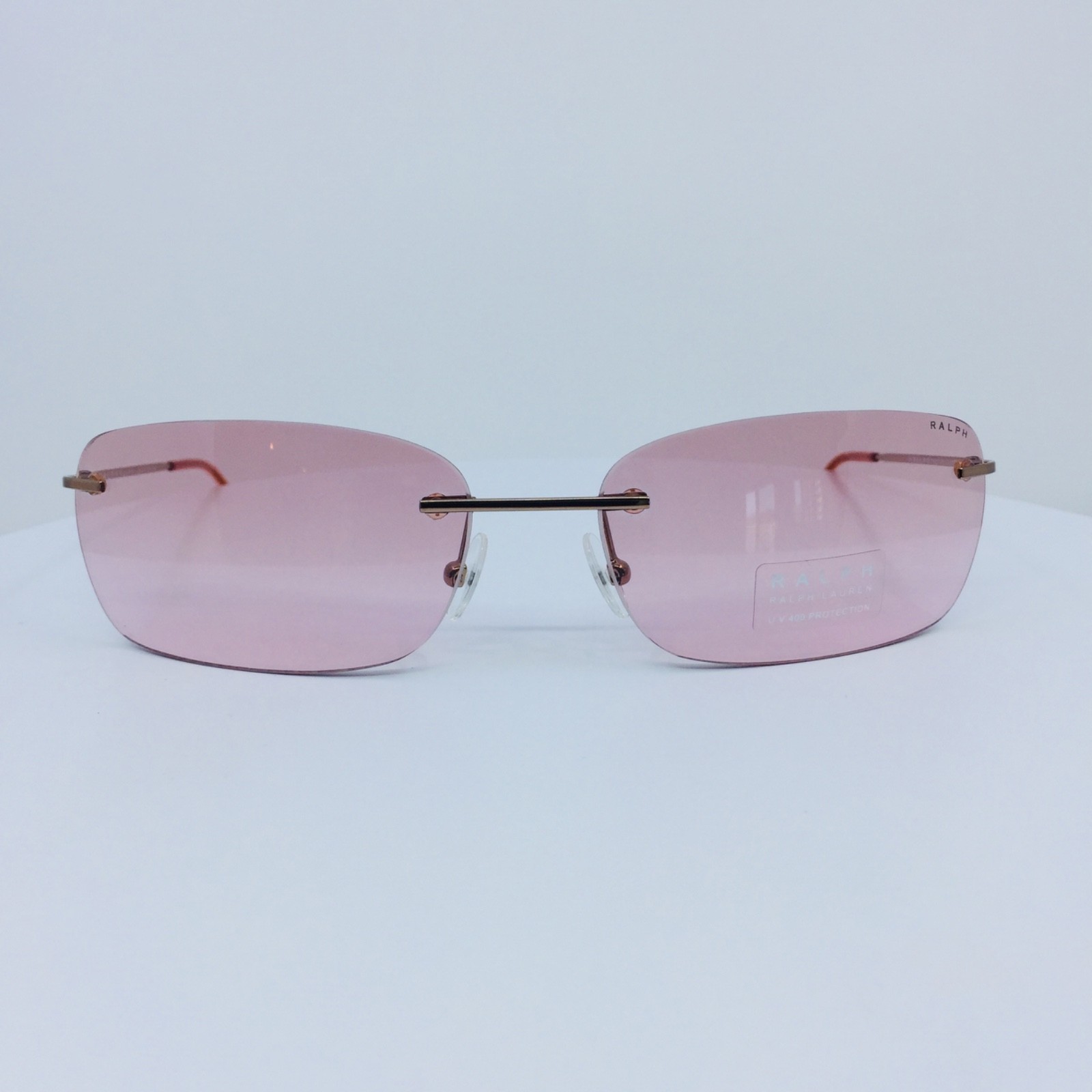 New Ralph Lauren Ralph 7502 Rimless Sunglasses RL 7502/S C. 018S/L0 Gold 60-17mm