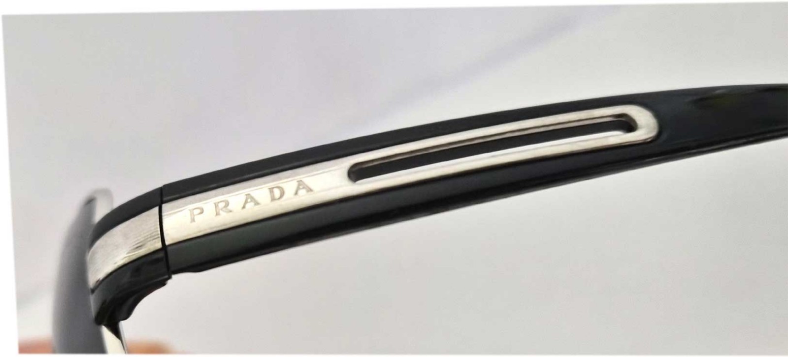 Prada Sunglasses Silvertone Metal Aviator SPR 541