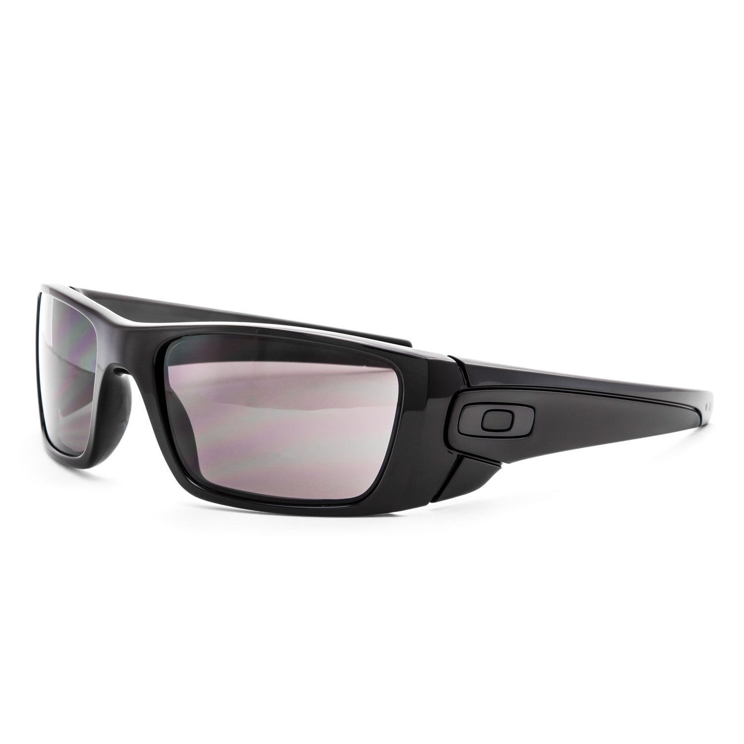 Oakley Fuel Cell Sunglasses OO9096-01 Polished Black Frame Warm Grey Lens
