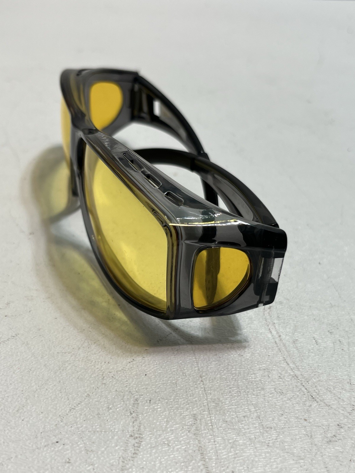 Fit Over Night Driving Wrap Night Vision Yellow Tint Sunglasses Wear Over