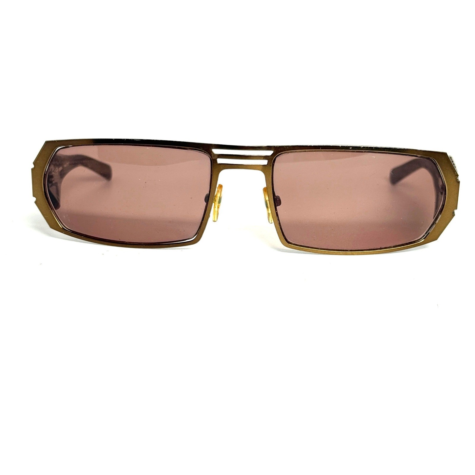 JF Rey JF2233 SG95 Sunglasses Brown Gold Geometric Rectangle Frame France 58-19