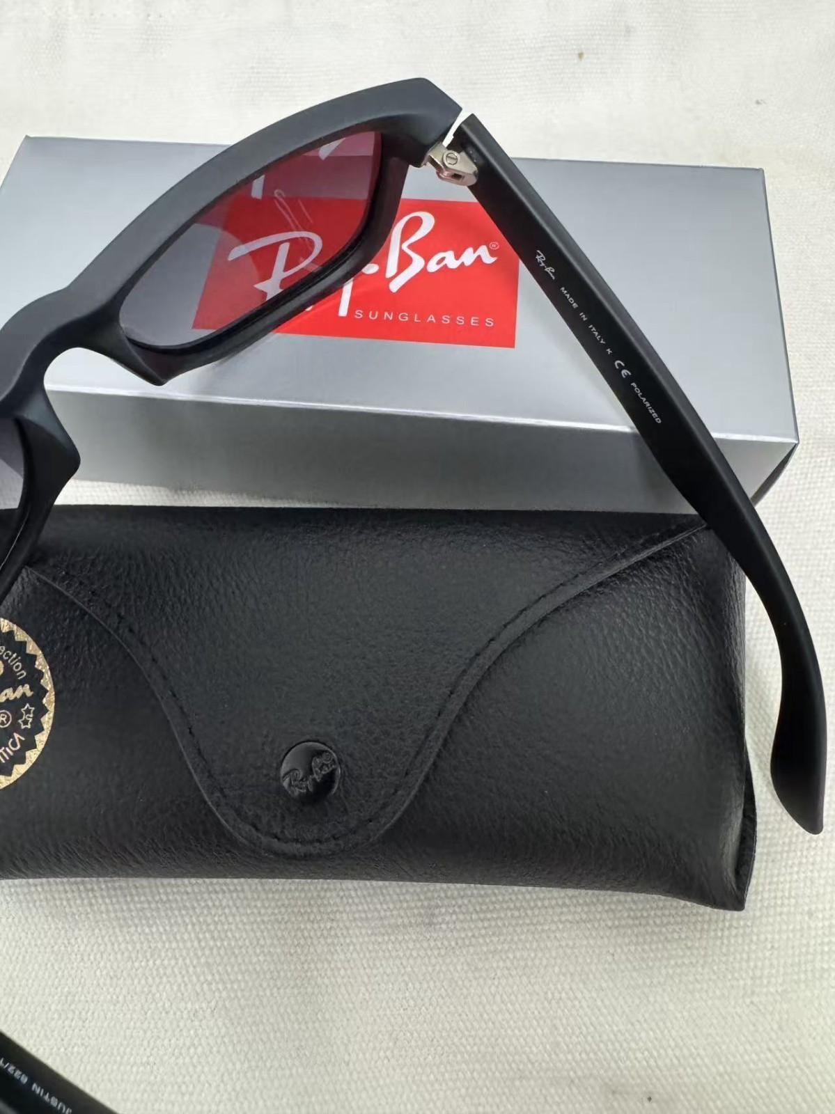 NEW Ray-Ban Justin Classic Grey Polarized Sunglasses RB4165 622/T3 54-16mm US