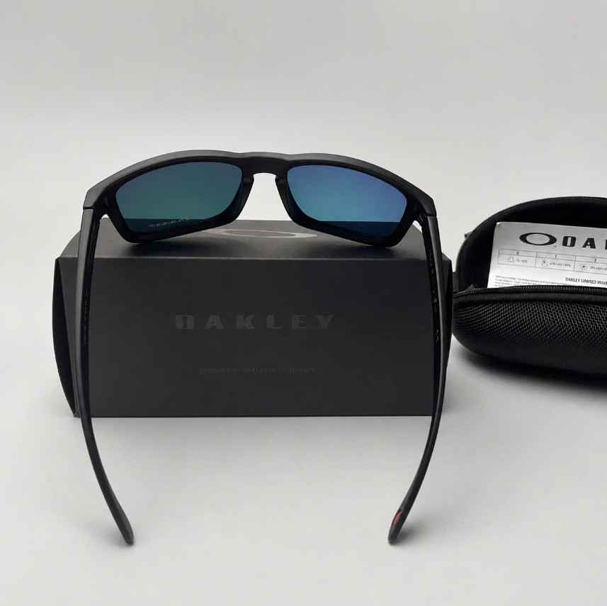 NEW Oakley Holbrook Polarized Sunglasses Black Frame Fire Lens HOT TREND