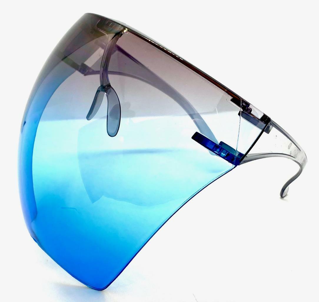 Oversized Bubble Face Shield Visor SUN GLASSES Protective Eyewear Anti Fog Lens