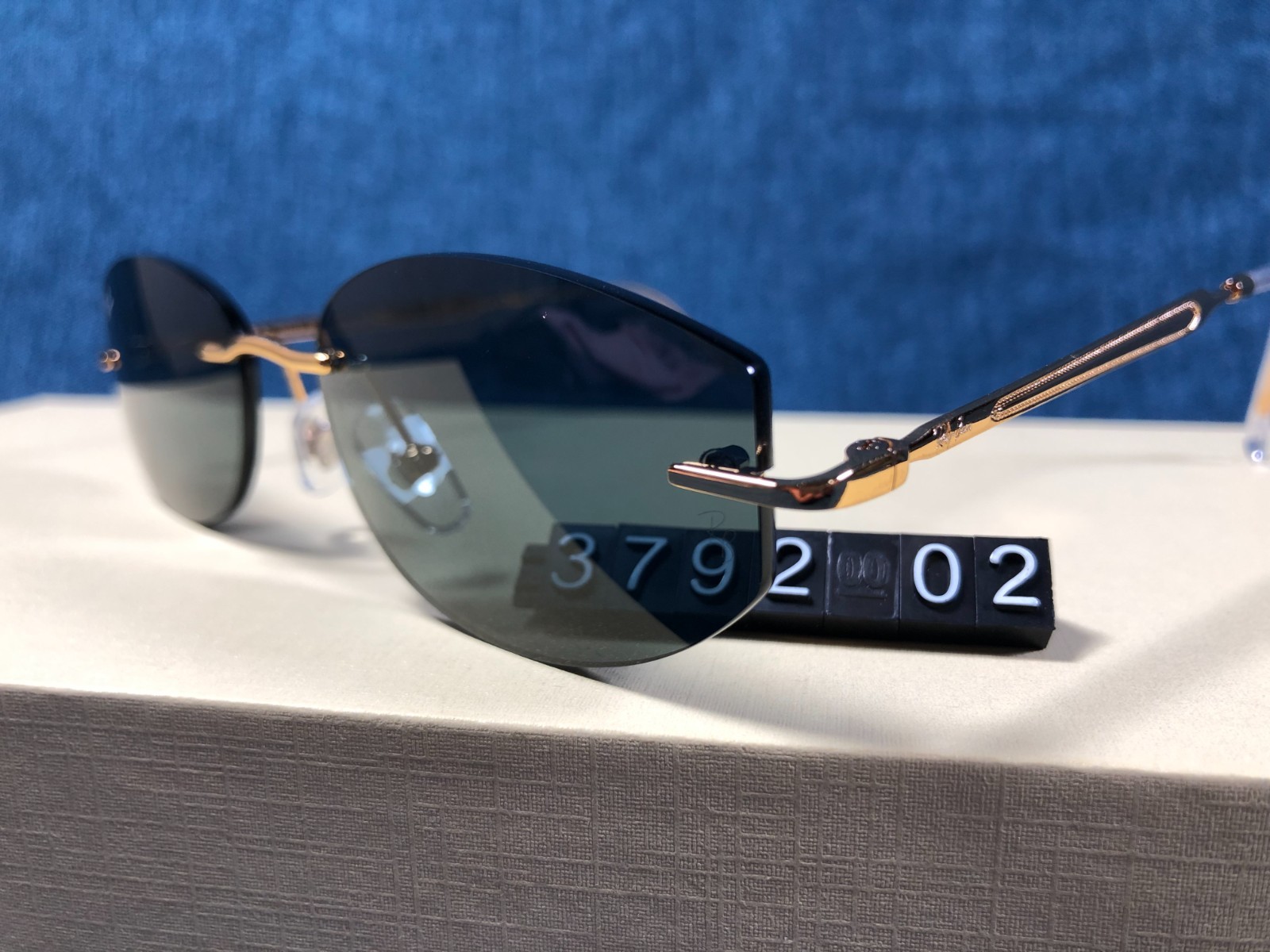 Ray-Ban RB3792 Unisex Sunglasses Gold Frame 55/17MM Grey Lens 001/71 145MM –02