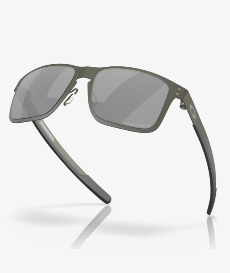 NEW Oakley Holbrook Metal Matte Gunmetal l Prizm Black Polarized OO4123-06