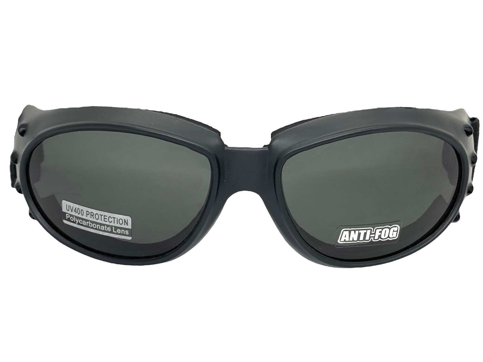 Men’s MOTORCYCLE Biker Day or Night Riding Padded Safety GOGGLES Anti Fog Lens