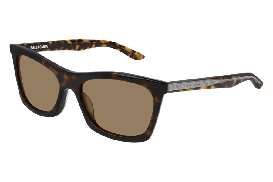 Balenciaga BB0006S 002 Sunglasses Havana/Brown 54-18-140 New Classic Square