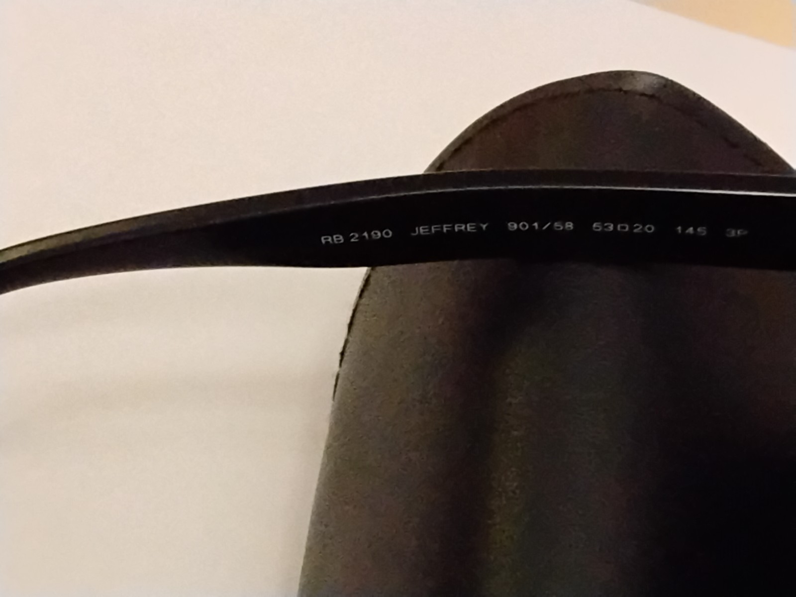 Ray-Ban Sunglasses RB2190 P JEFFREY 901/58 Black Men’s with original case