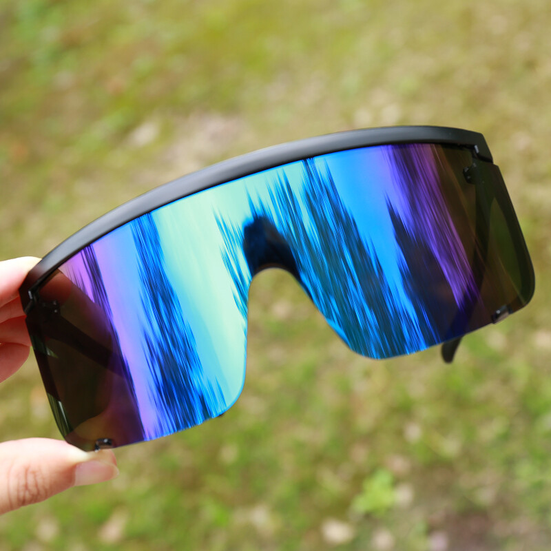 Oversized Shield Sunglasses Men’s Women Outdoor Mirror Cycling Sport Goggles HOT