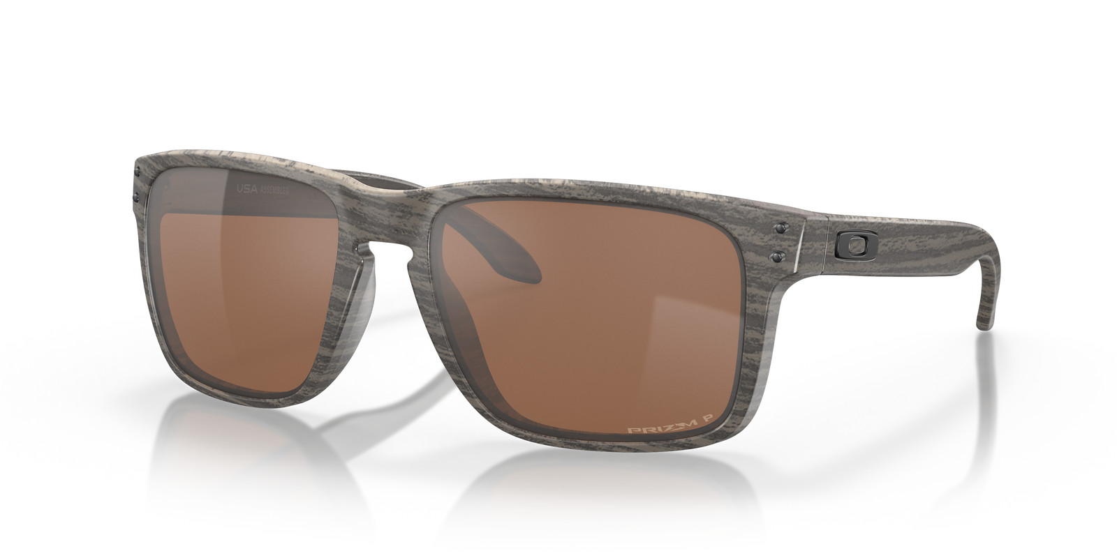 Oakley Holbrook XL Woodgrain/Prizm Tungsten Polarized 59 mm Sunglasses