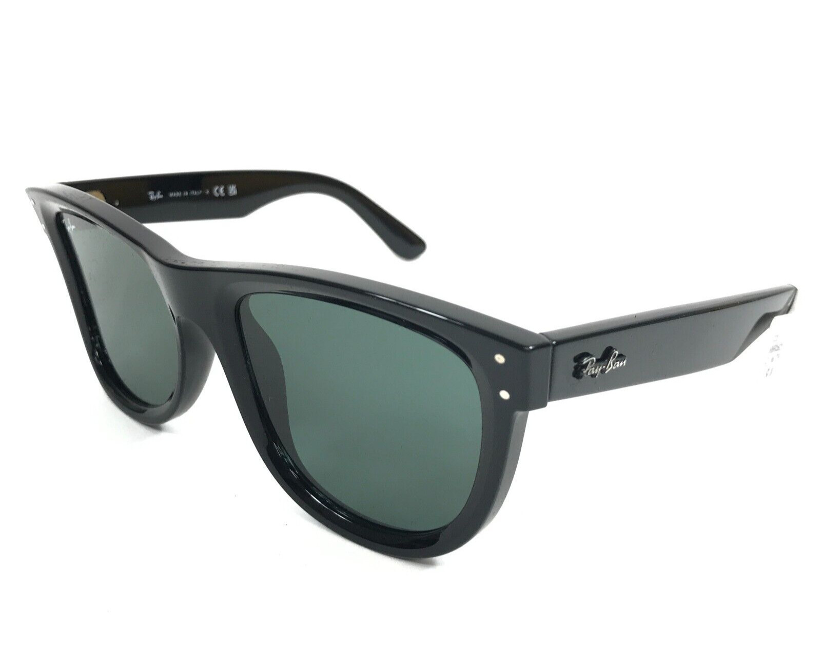 Ray-Ban Sunglasses Frames RBR0502S WAYFARER REVERSE 6677/VR Shiny Black w/ Green