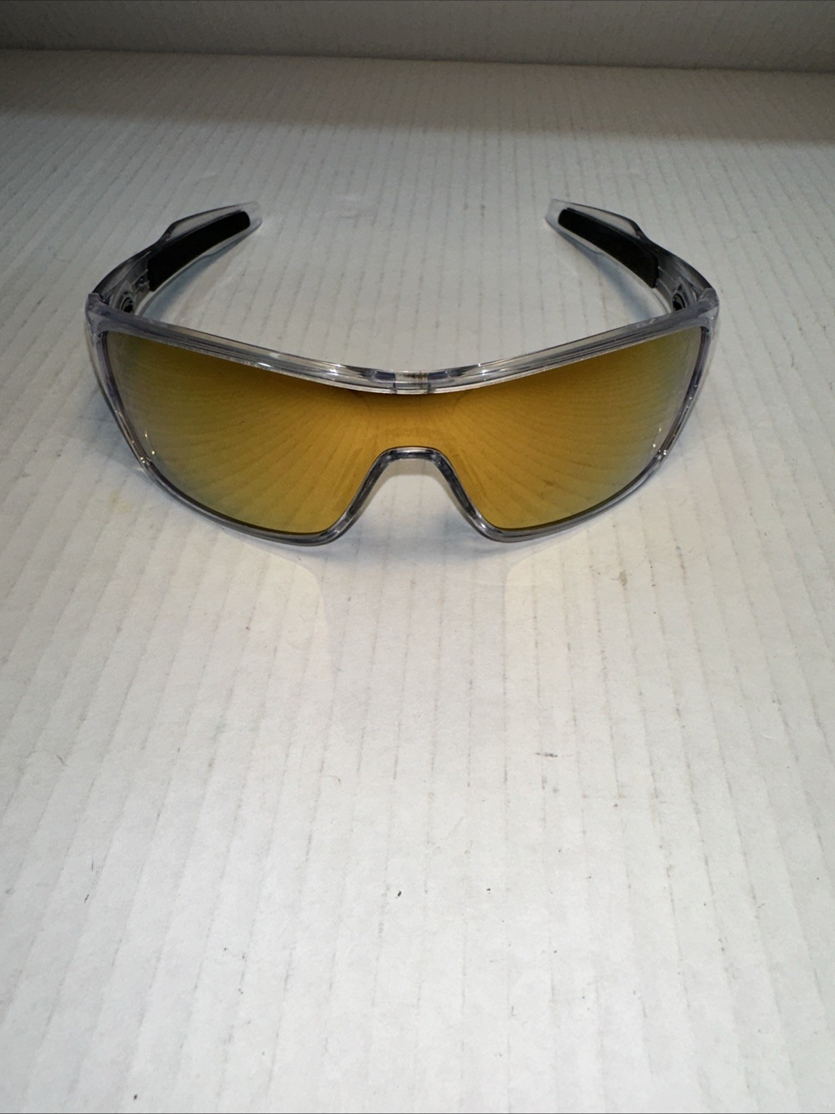 Oakley TURBINE ROTOR Clear & Black POLARIZED Bronze/amber Sunglass OO9307-1632