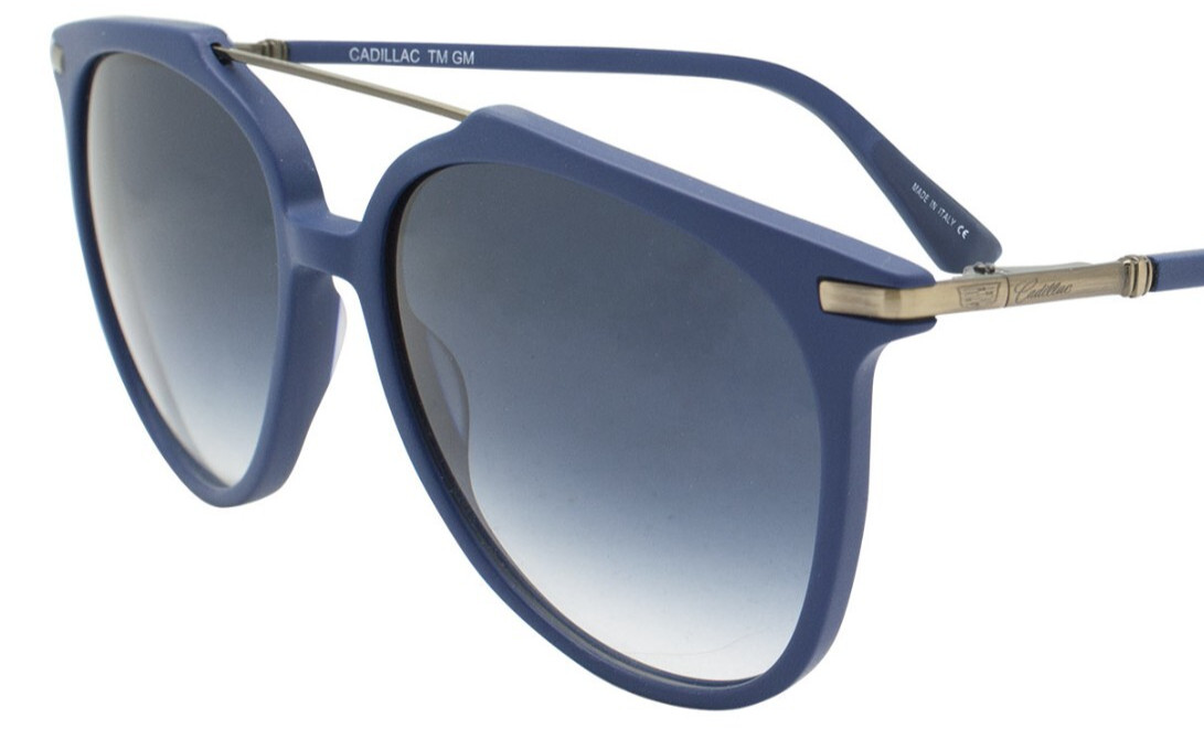 Cadillac Blue Acetate + Metal Aviator Sunglass/Italy- Carl Zeiss Lens 1716 C3
