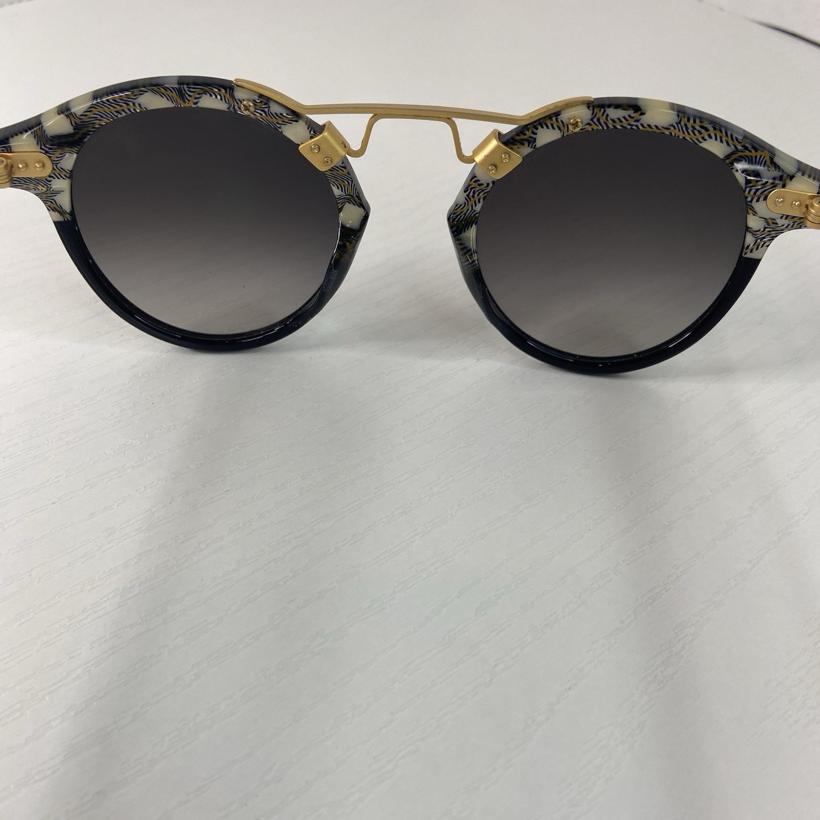 KREWE ST. Louis “Lundi” tortoise Gradient Lens Sunglasses