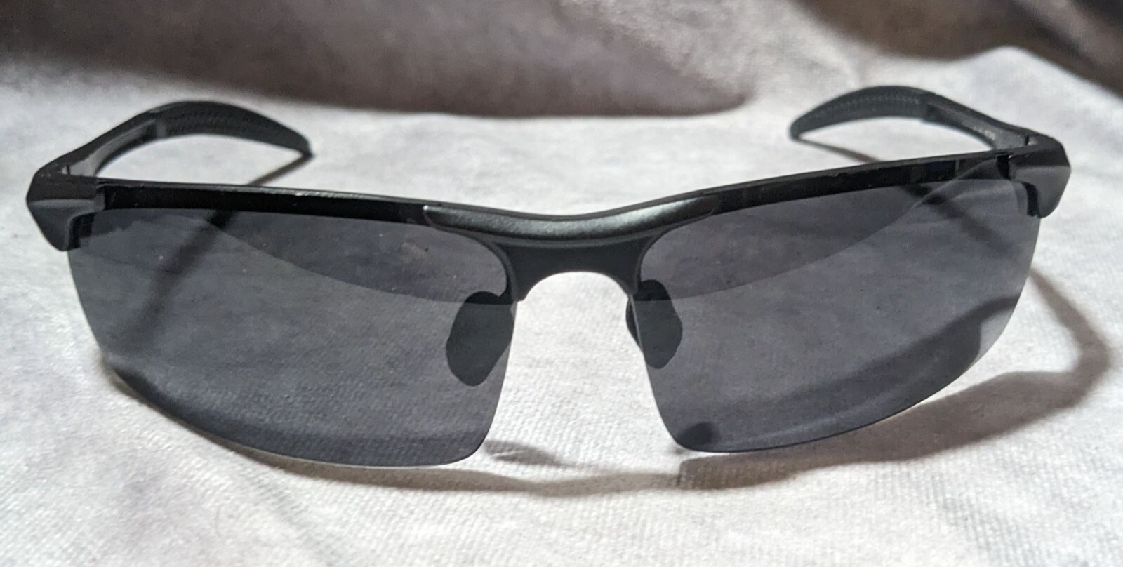 Duco Sports Mens Black Polarized Metal Frame Sunglasses