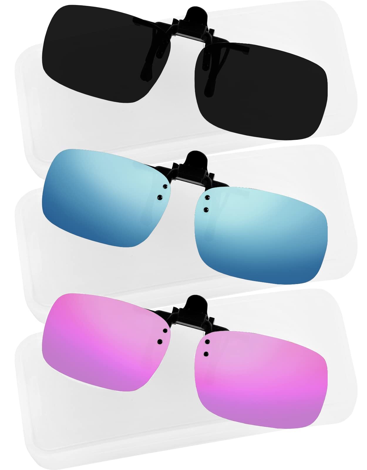 Yogo Vision Clip on Sunglasses for Men Women Clip-on Over Prescription