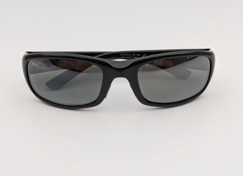 🕶️Made in Italy! Maui Jim MJ103-02 Stingray Sunglasses 55/22 129 /EUC543🕶️